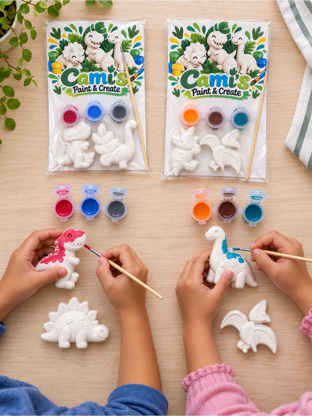 Dinosaur Figurine Painting Kit - Multicolor